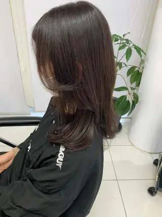 セミロング デザインヘア 小林裕史のヘアスタイル