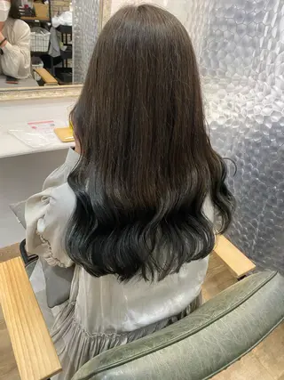 ロング カラー ヘアアレンジ あおい 🍒暖色カラーのヘアスタイル