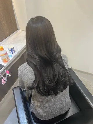 ロング カラー 韓国ヘア🇰🇷 YUKINAのヘアスタイル