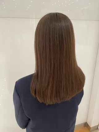 セミロング 似合わせ♡レイヤー/ 暖色艶カラー/moeのヘアスタイル