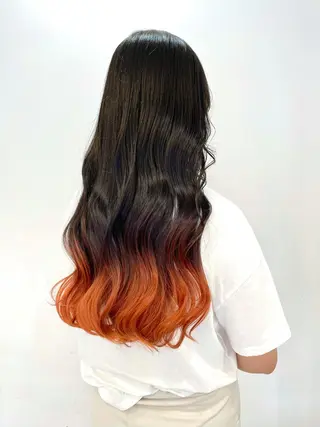 ロング カラー 横山 奈央のヘアスタイル