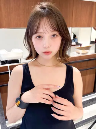 ミディアム カラー 🌈透明感カラー🌈 🌟吉田祐介🌟のヘアスタイル