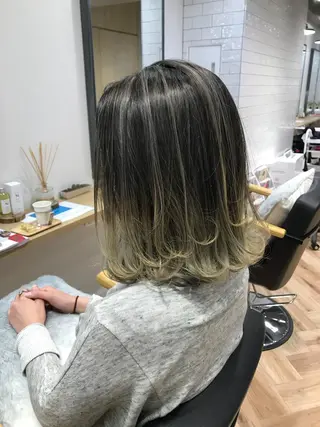 ミディアム カラー 原山 直人のヘアスタイル