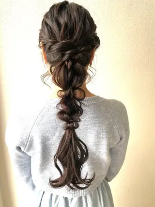 ロング ヘアアレンジ 沢田 瞳のヘアスタイル