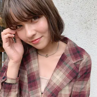 ミディアム カラー 銀座🤍ボブ/ ミディアム/佐野夢美のヘアスタイル