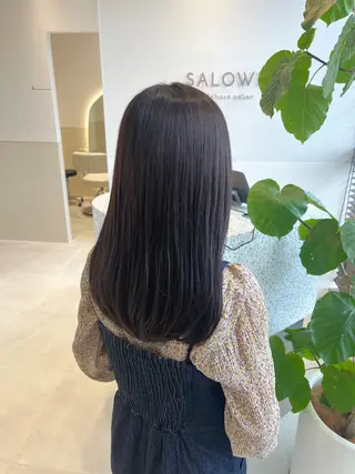 セミロング カラー SALOWIN京都河原町suite店所属・うる艶カラー／ 髪質改善／arisaのヘアスタイル