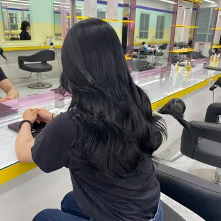 ロング カラー パーマ ヘアアレンジ メンズ キッズ ネイル マツエク・マツパ アイブロウ Lumo所属・💖横浜ブリーチなし 💖MIHOのヘアスタイル