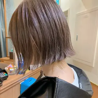 ミディアム ボブ/くびれボブ/ 髪質改善/Ru-kaのヘアスタイル