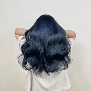 セミロング カラー ヘアアレンジ 💕上野美容師☁ ブリーチ💖サワのヘアスタイル