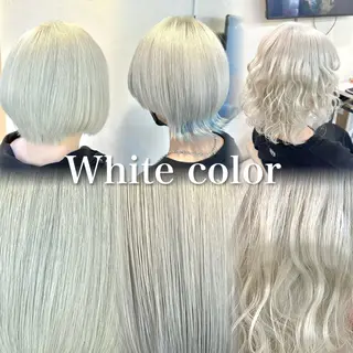 セミロング カラー ハイトーン/ブリーチ 🫧みずほ🫧のヘアスタイル