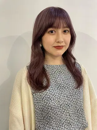 ロング カラー silo所属・silo MOKA 顔周りカット🦦のヘアスタイル