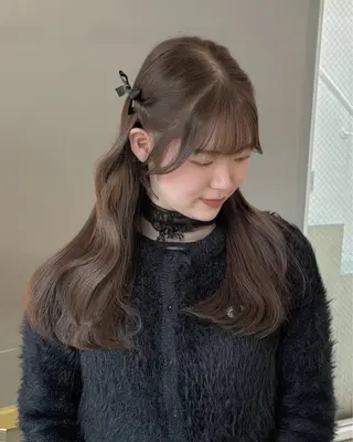 ロング mihiro 美優のヘアスタイル