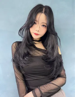 ロング カラー ヘアアレンジ 韓国レイヤー/ボブ 髪質改善/TAKAのヘアスタイル