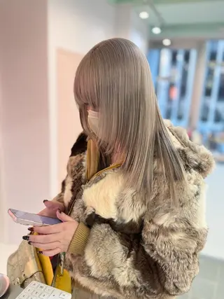 カラー YUZUKI艶カラー /似合わせ小顔カットのヘアスタイル