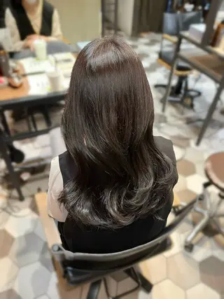 カラー ヘアアレンジ 似合わせ顔まわり カット💛森尾真由美のヘアスタイル