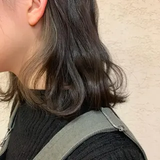 ミディアム カラー ヘアアレンジ 韓国×巻ける髪質改善 💍maki💍のヘアスタイル