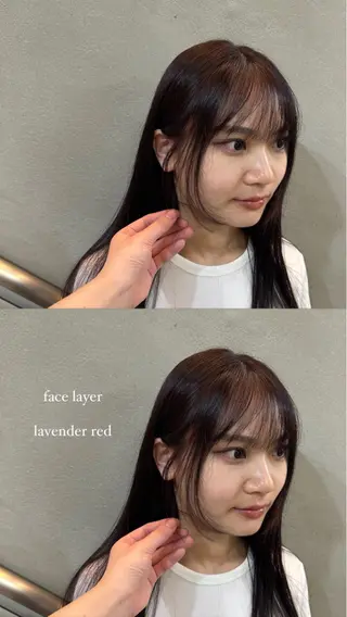 ロング カラー 髪質改善 / 透明感 カラー / 冨成のヘアスタイル