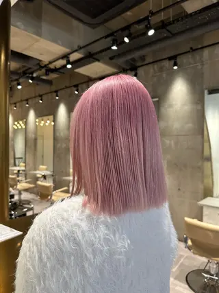 ミディアム カラー 美髪矯正/ハイトーン 🪸🩰ヒナコのヘアスタイル
