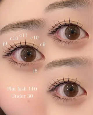 🔖フラットラッシュ上下140本
上下のエクステで中顔面短縮❣️ | EYELA 吉祥寺 kana🧚