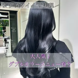 ロング カラー Sakuraෆ˚* 艶カラー×まつパ💖のヘアスタイル