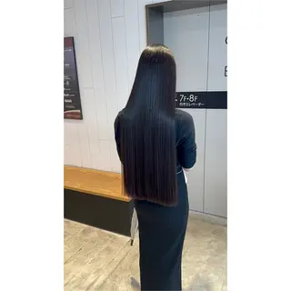 ロング 柴田 賢のヘアスタイル