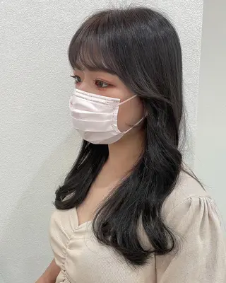 ロング カラー mizuki  韓国 ヘア/髪質改善のヘアスタイル