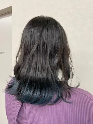 ミディアム 福田 拓人のヘアスタイル