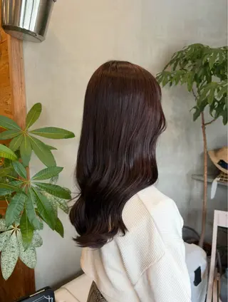 ロング カラー 白井 史菜のヘアスタイル
