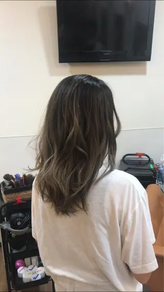 ミディアム カラー [髪質改善] 北生駒 店長/古居聖理のヘアスタイル