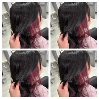 セミロング カラー ヘアアレンジ 🎀推し活ヘアー🎀 Yuuna🐰💖のヘアスタイル