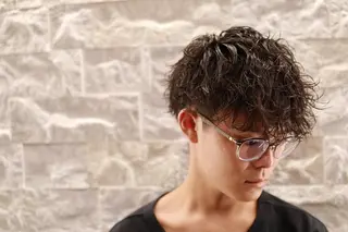 パーマ メンズ 福留 叶太のヘアスタイル