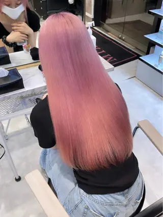 ロング カラー パーマ ヘアアレンジ メンズ キッズ ネイル マツエク・マツパ アイブロウ 🎀韓国スタイル YURINA🎀のヘアスタイル