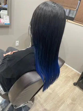 ロング カラー Hair room Leaのヘアスタイル