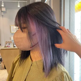 ミディアム カラー miloc那覇 MIKUのヘアスタイル