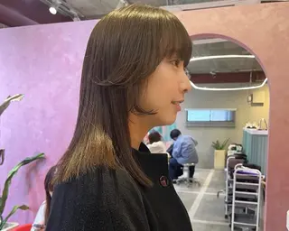 カラー ハッシュカット🐈 韓国レイヤー/ののかのヘアスタイル