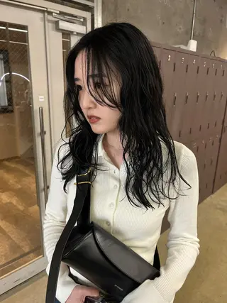 ロング パーマ/オリーブ/ 酸性ストレート/ゆなのヘアスタイル