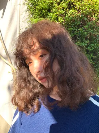 ミディアム パーマ kaze代官山 🪽kanameのヘアスタイル