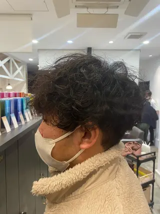パーマ メンズ 柴田 枝利子のヘアスタイル