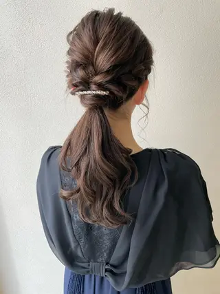 ロング ヘアアレンジ 沢田 瞳のヘアスタイル