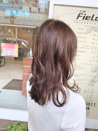 セミロング 本田 卓也のヘアスタイル