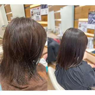 セミロング 神谷 千明のヘアスタイル