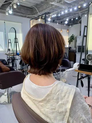 ミディアム カラー 前田 健太のヘアスタイル