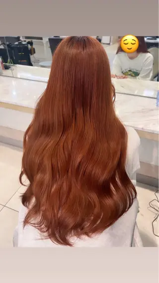 ロング Euphoria新宿店所属・新宿/透明感カラー/ 縮毛矯正/SHOKIのヘアスタイル