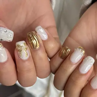 ミディアム 小川 柚香のネイルデザイン