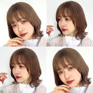 ミディアム カラー 🎧パーソナルケア/ 透明感カラー/ミユのヘアスタイル