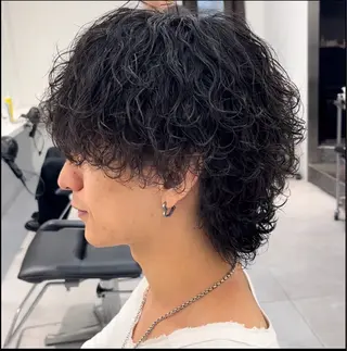 パーマ メンズ メンズ専門/パーマ 特化/栄/北出瑞貴のヘアスタイル