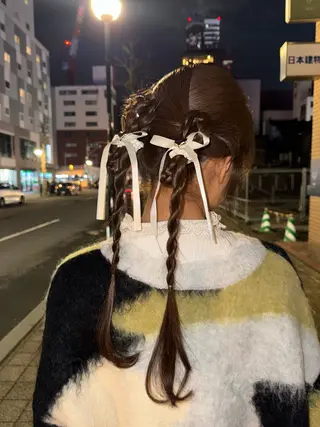 ヘアアレンジ 阿部 ことみ /メンズカットモデルのヘアスタイル