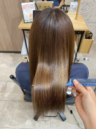 セミロング 杉森 蘭琉のヘアスタイル