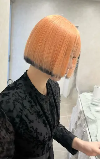 ミディアム カラー 💗モテ髪 ハイトーンあや💗のヘアスタイル