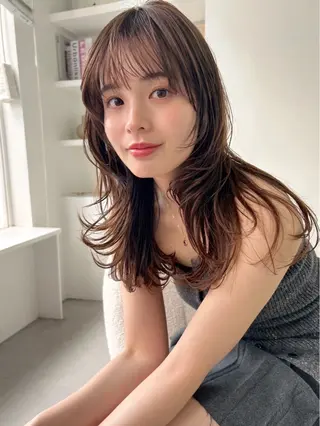 ロング カラー 𝘕𝘰𝘯🪄🫧 〜うる艶カラー〜のヘアスタイル